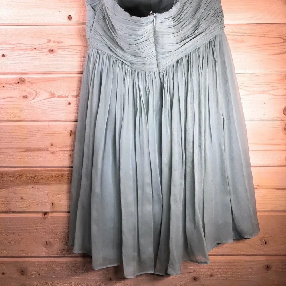 J. Crew Silk Strapless Dress‎